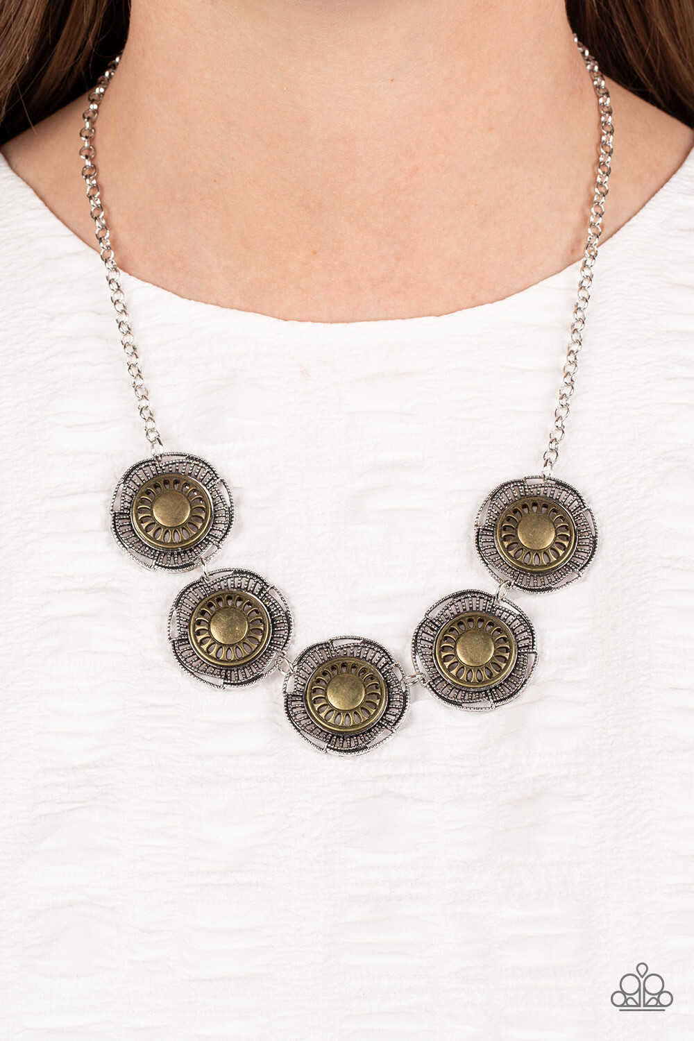 Desert Decor - Silver/Brass Necklace