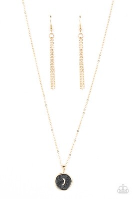 Moon Magic - Black/Gold Choker Necklace