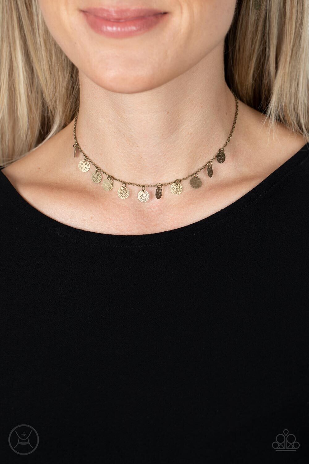 On My CHIME - Brass Necklace