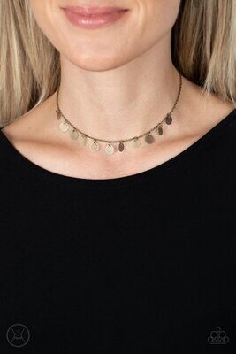 On My CHIME - Brass Necklace