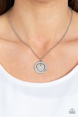 Heart Full of Faith - Silver Necklace