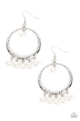 Luscious Luxury - White Earring