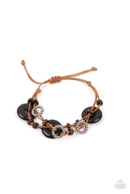 Quarry Quandary - Black/Brown Bracelet