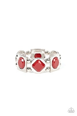 Asymmetrical A-Lister - Red Bracelet