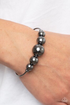 Bead Creed - Black Cuff Bracelet