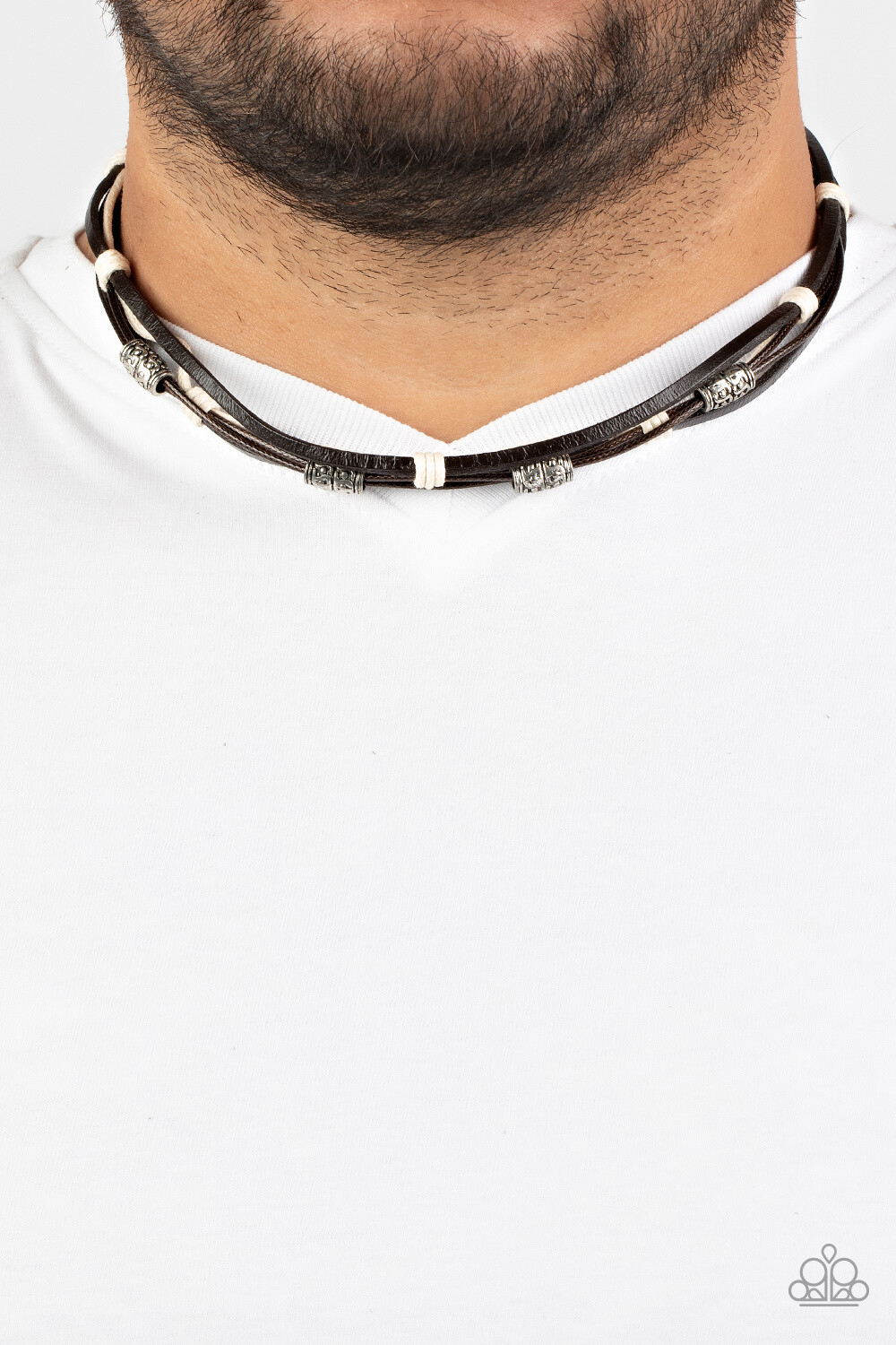 Backpack Paradise - Brown/Black Urban Necklace