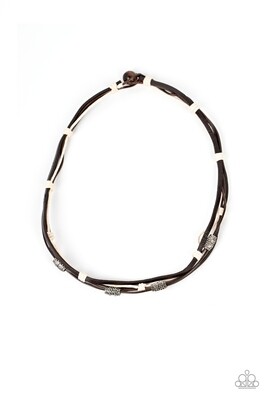 Backpack Paradise - Brown/Black Urban Necklace