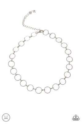 Metro Spunk - Silver Choker Necklace