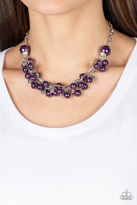 Party Crasher - Purple Necklace