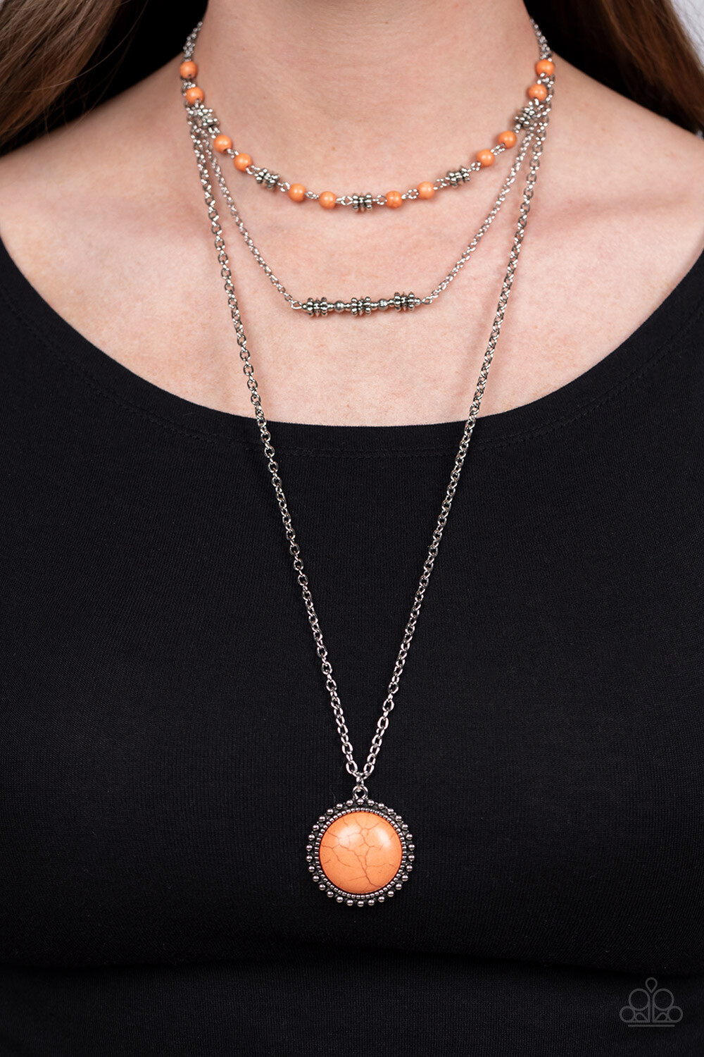 Sahara Symphony - Orange Necklace
