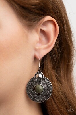 Terra Throwdown - Green Earring