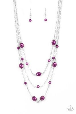 Pearlicious Pop - Purple Necklace