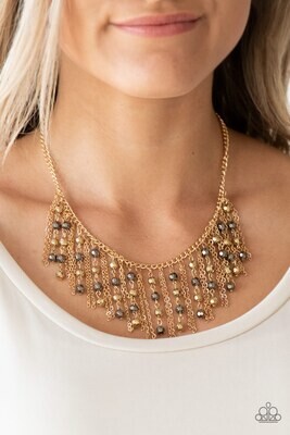 Rebel Remix - Multi Gold Necklace