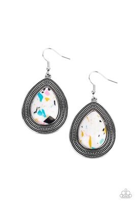Terrazzo Tundra - White Multi Earring