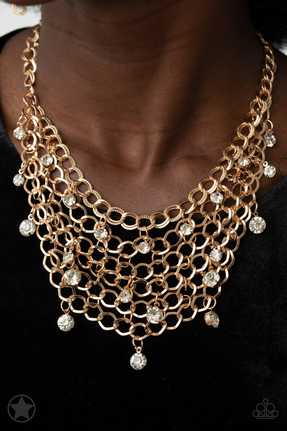 Fishing for Compliments - Blockbuster Gold Necklace