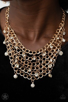Fishing for Compliments - Blockbuster Gold Necklace