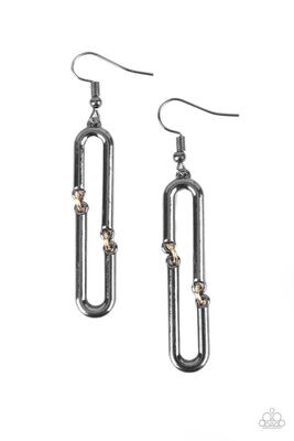 Linked and Synced - Black Eaarring