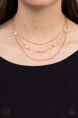 Offshore Oasis - Gold Choker  Necklace