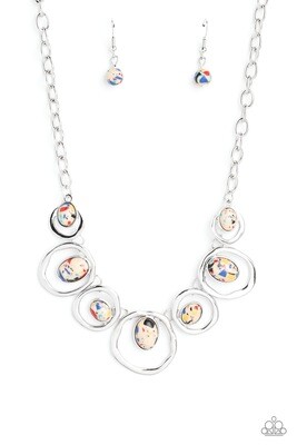 Marble Medley - Yellow Necklace