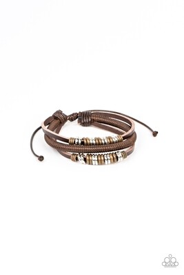 Treasure Tracker - Multi/Brass Urban Bracelet