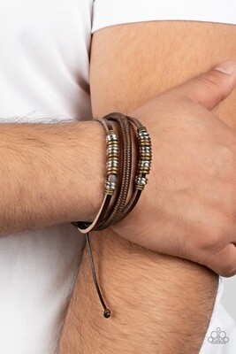 Treasure Tracker - Multi/Brass Urban Bracelet