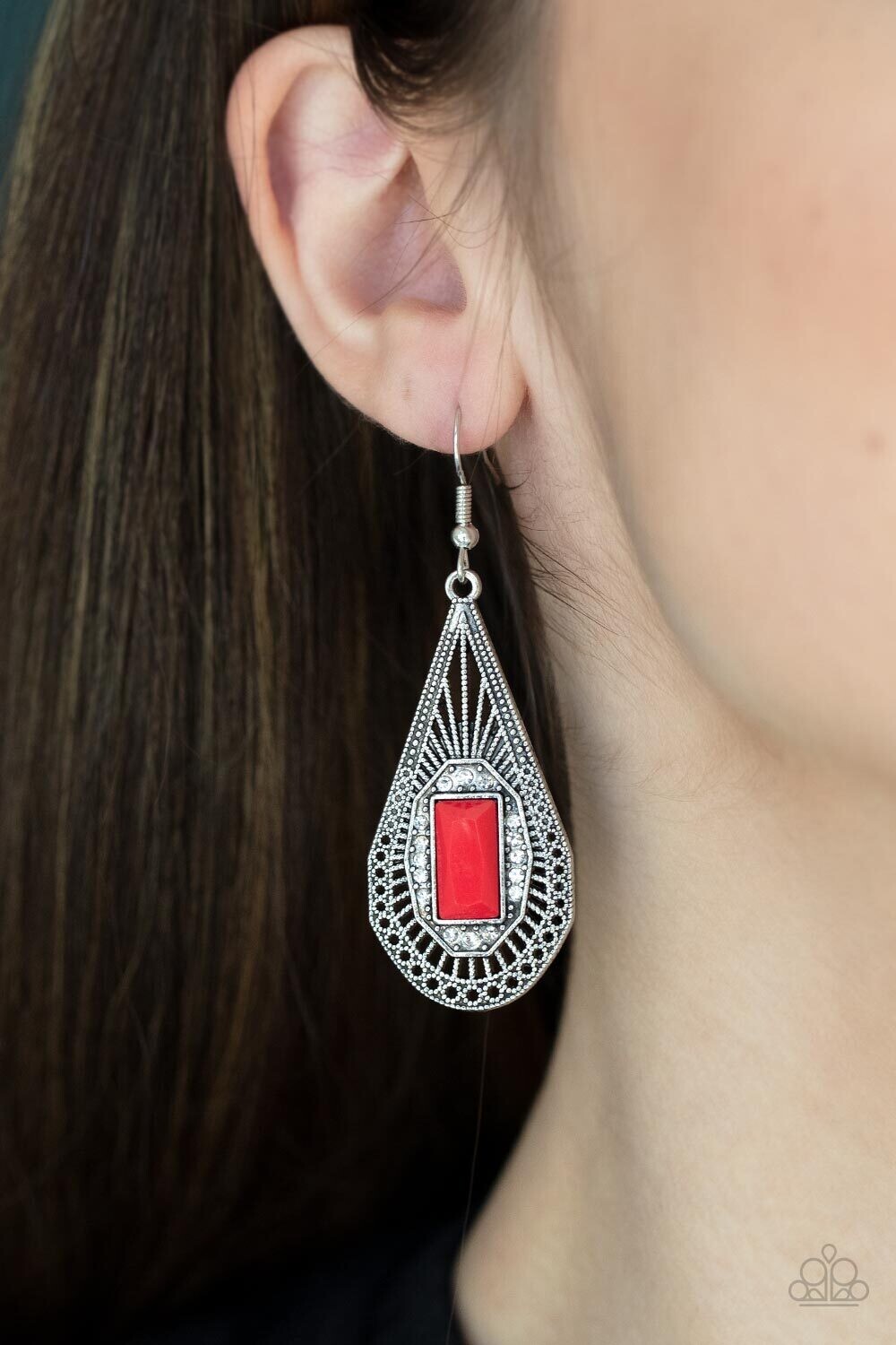 Deco Dreaming - Red Earring