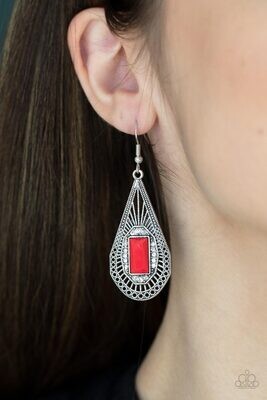 Deco Dreaming - Red Earring