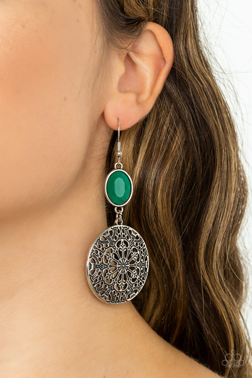 Eloquently Eden - Green Earring