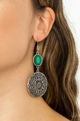 Eloquently Eden - Green Earring