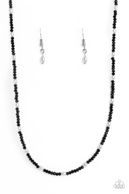 Beaded Blitz - Black Choker Necklace