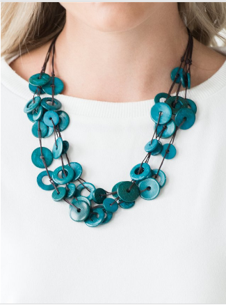 Wonderfully Walla Walla - Blue Necklace