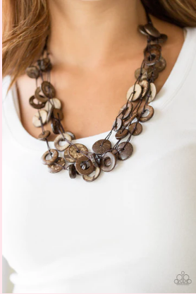 Wonderfully Walla Walla - Brown Necklace