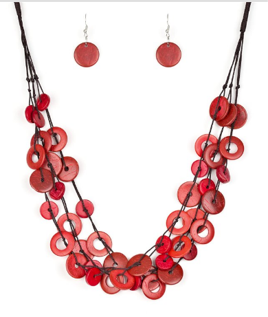 Wonderfully Walla Walla - Red Necklace
