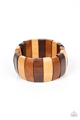 Island Grind - Multi Wood Bracelet