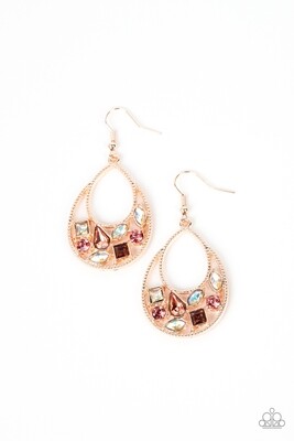 Regal Recreation -  Rose Gold Earring