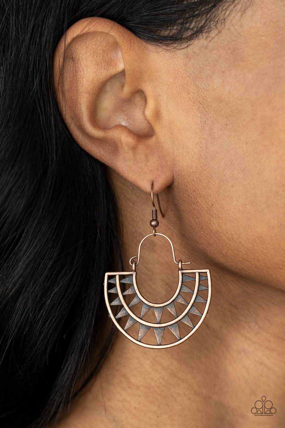 Solar Surge - Copper Earring