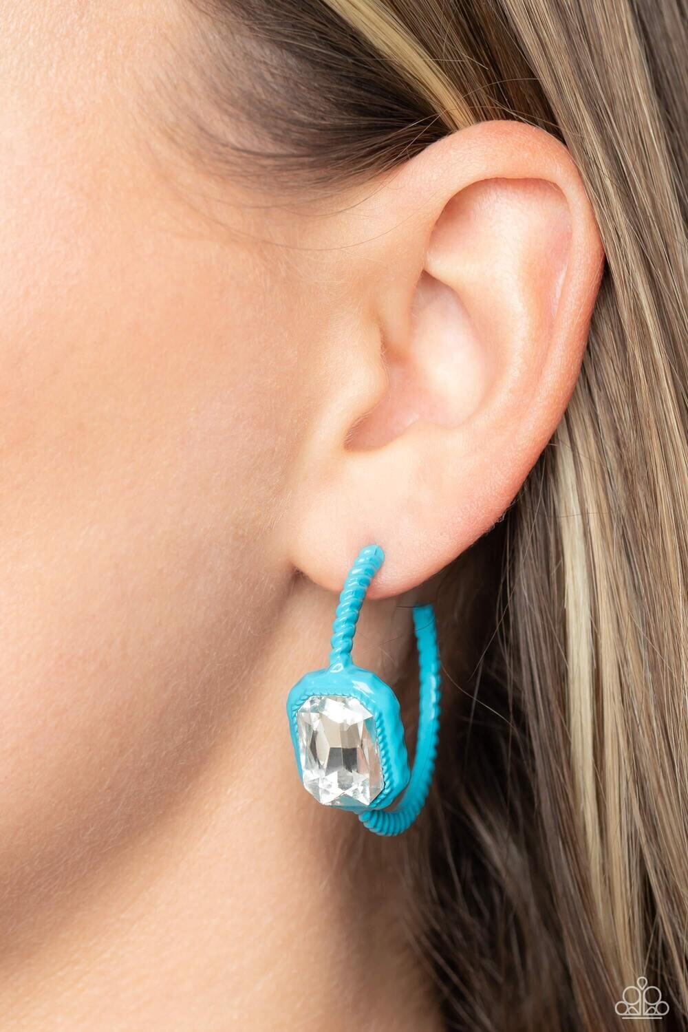 Call Me TRENDY - Blue  Earring