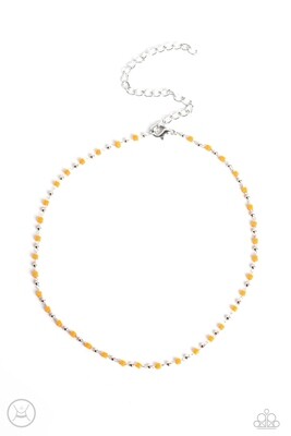 Neon Lights - Orange Choker Necklace