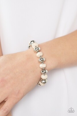 Stone Age Aesthetic - White Bracelet