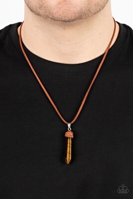 Holistic Harmony - Brown Urban Necklace