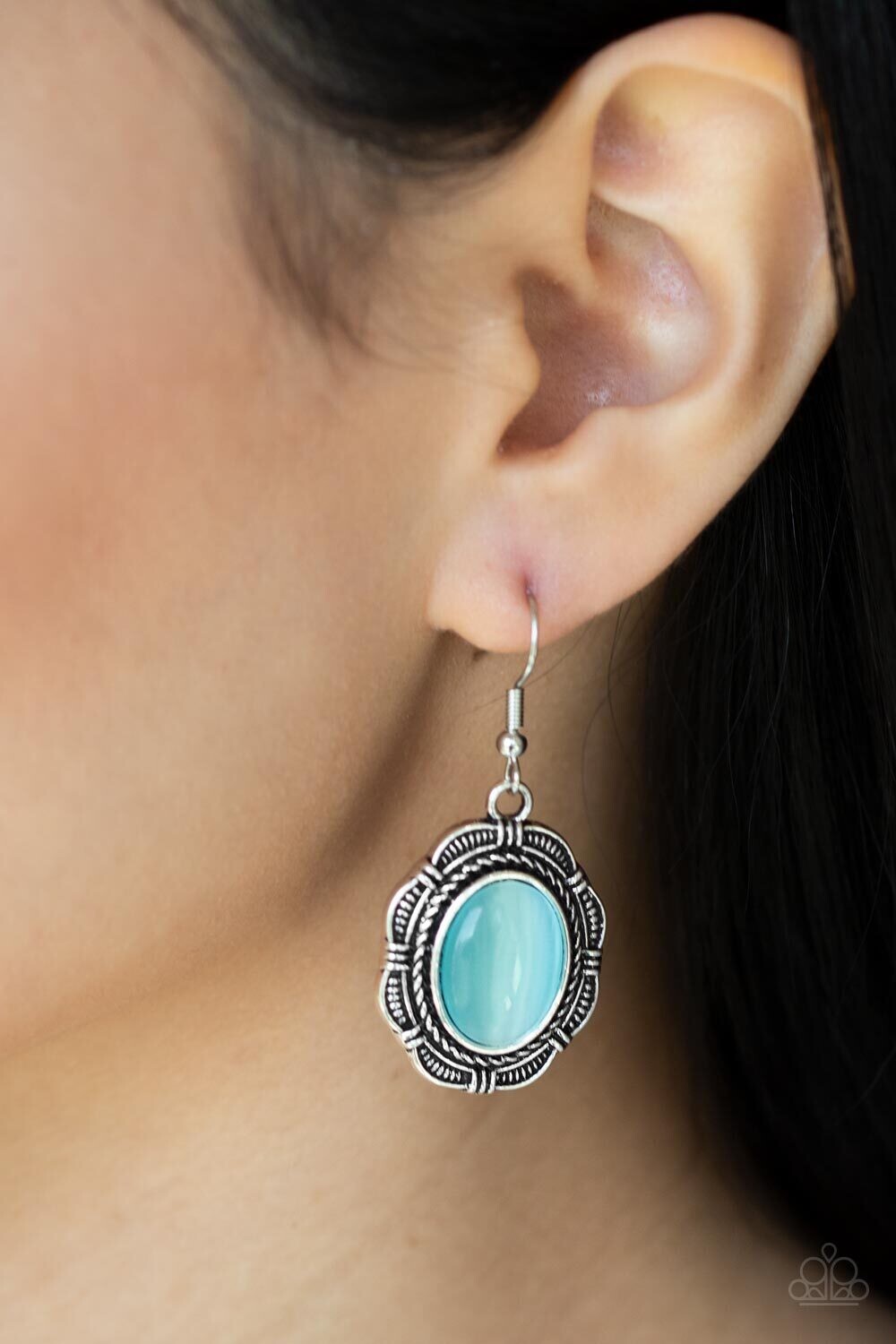Garden Party Perfection - Blue Earrings