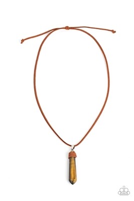 Holistic Harmony - Brown Urban Necklace