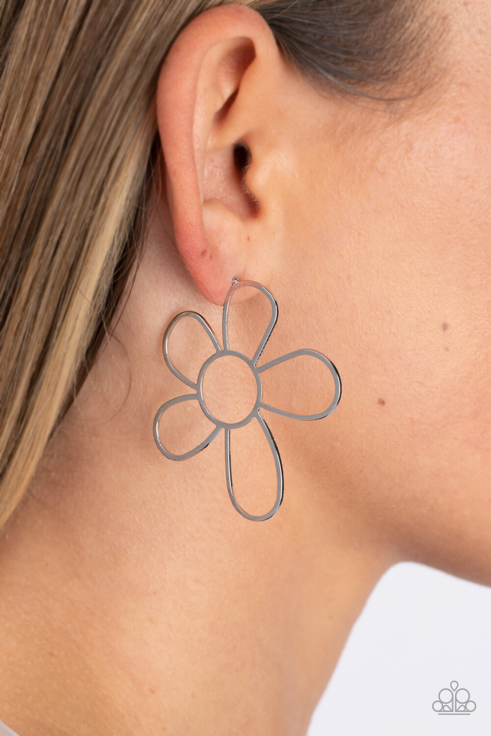 Rustic Rarity - Silver Earrings