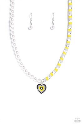 Precise Psychedelic - Black/Yellow Necklace