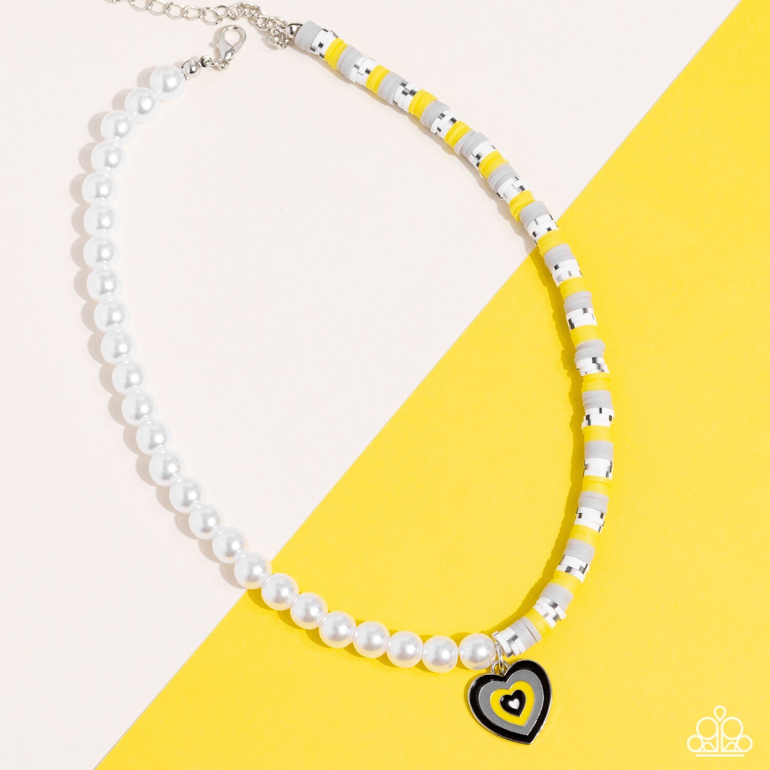 Precise Psychedelic - Black/Yellow Necklace