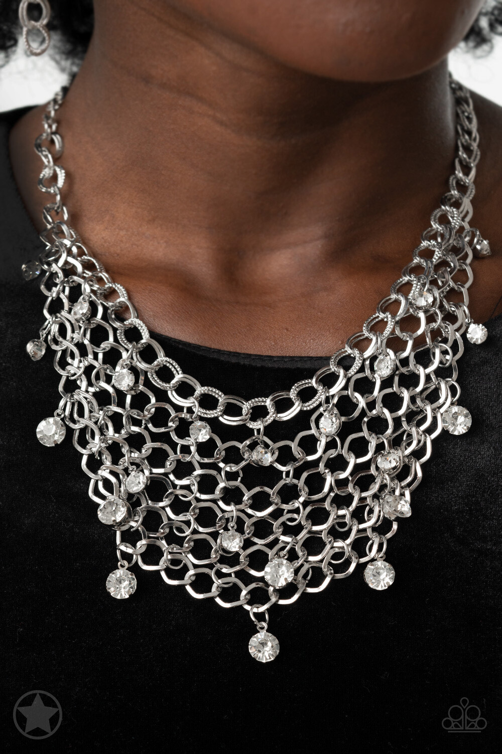 Fishing for Compliments - Blockbuster Silver Necklace