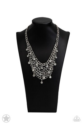 Fishing for Compliments - Blockbuster Silver Necklace