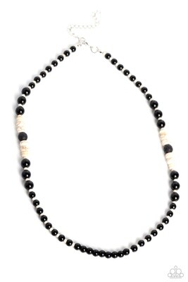 Legendary Lava - White/Black Urban Necklace