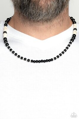 Legendary Lava - White/Black Urban Necklace