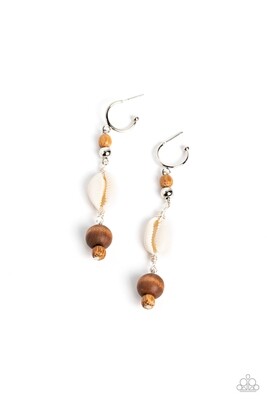 Coastal Cowabunga - Brown Earring